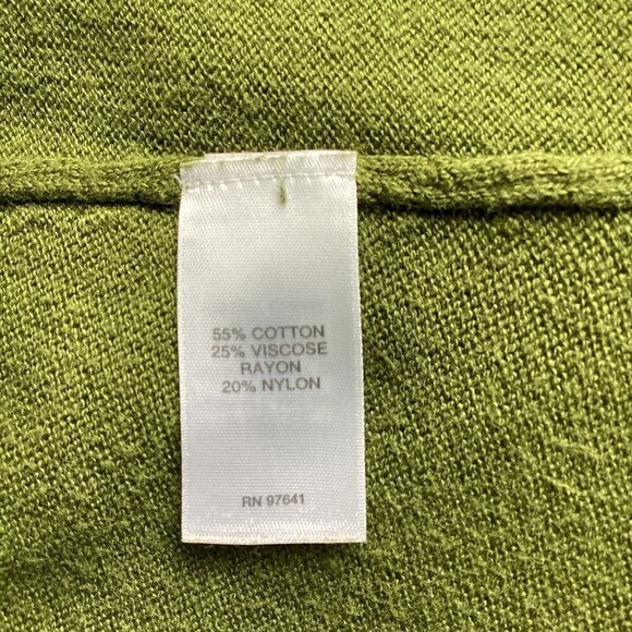 J. Jill Sweatshirt Tunic Cotton Blend Pullover Size Women's Small Avocado Green - Picture 5 of 6